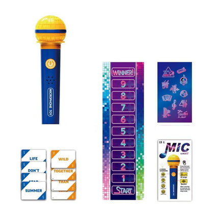 Exciting Grab the Mic Family Karaoke Board Game Lyric Cards Birthday Party