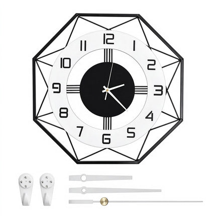42cm Modern Large Wall Clock, Wall Hanging Clock for Living Room Decor