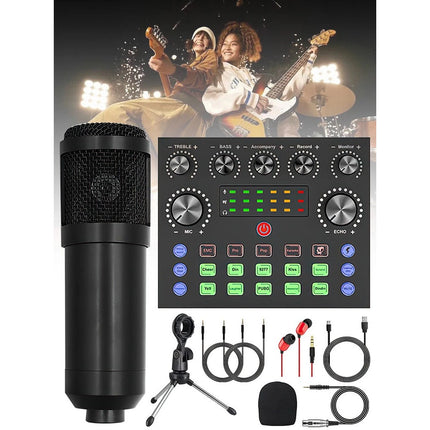 Home Studio Recording Kit Podcast Music Mixer Equipment Condenser Microphone Set