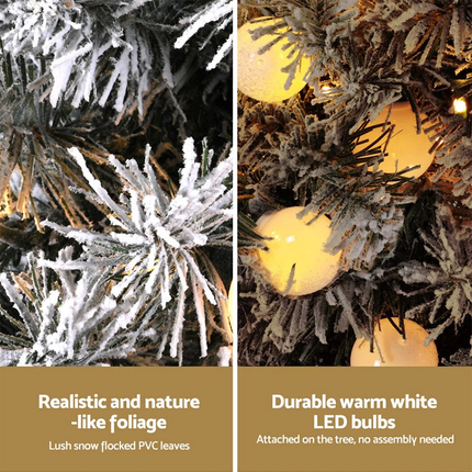 Festival Decorations Christmas Tree 1.2M Potted Snowy Xmas Tree