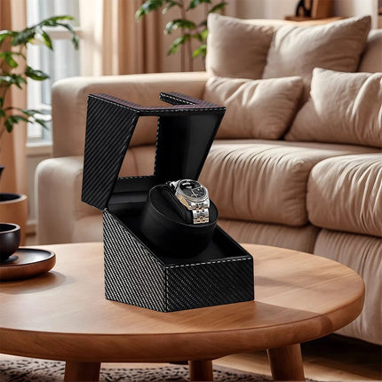 Single Automatic Watch Winder Storage Display Case Box With Silent Xmas Gift AU