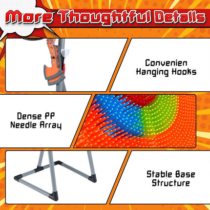 3 in 1 Throwing Target Set Throwing Game w/3 Throwing axes 3 Ninja Darts