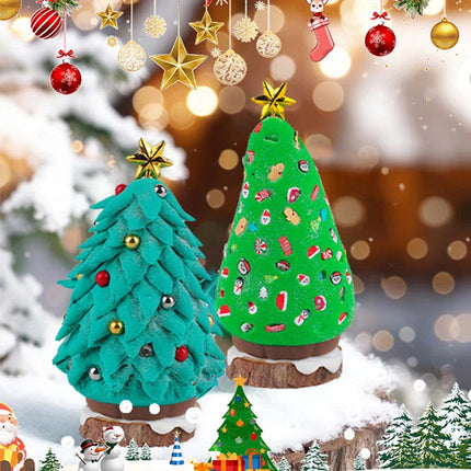 DIY Christmas Tree Clay Kit Make Your Own Christmas Tree Ornament Kit Gift