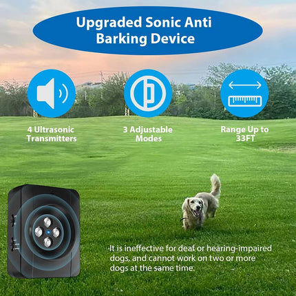 Outdoor Anti Bark Device Ultrasonic Dog Barking Control Stop Repeller Trainer