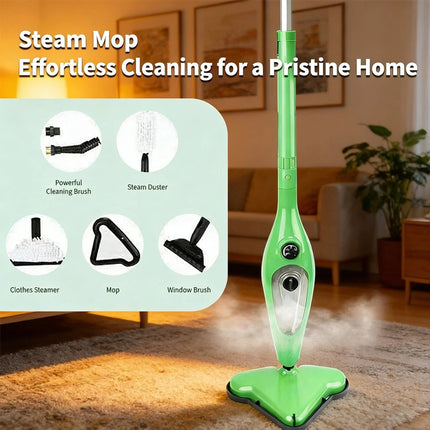 12-in-1 Steam Mop Cleaner  Handheld Floor & Carpet Cleaning Tool