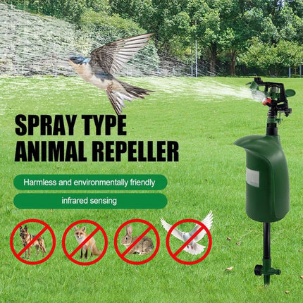 Motion Activated Garden Animal Deterrent Repeller Sprinkler Bird Cat Pest Scarer