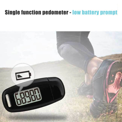 3D Pedometer for Walking Step Counter USB Rechargeable Step Tracker w/ Backlight