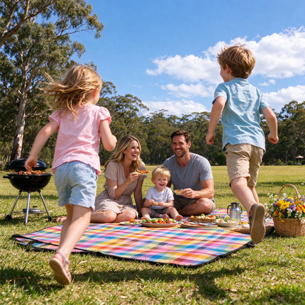 Large Water Resistant Picnic Blanket 200x200cm Foldable Outdoor Camping Beach Mat