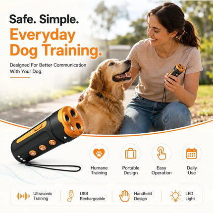 Outdoor Anti Bark Device Ultrasonic Dog Barking Control Stop Repeller Trainer