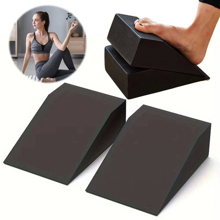 2PCS Wedge Stretch Slant Squat Board Slanting Yoga Block Exercise Gym Fitness