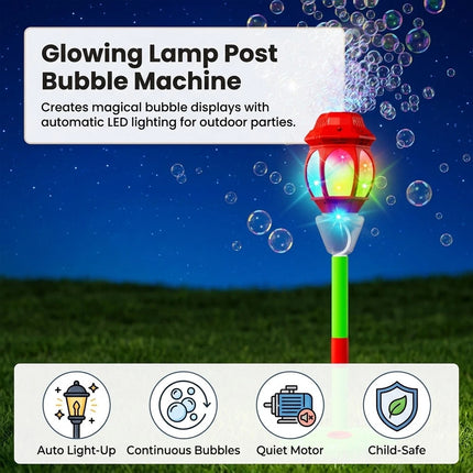 Bubble Torch Garden Lamp Automatic Bubble Maker Stand Bubble Machine Outdoor
