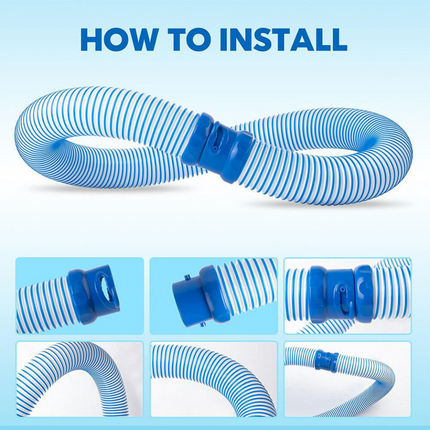 5pcs Pool Cleaner Twist lock Hose 1M For Baracuda Zodiac X7 T3 T5 MX8 MX6