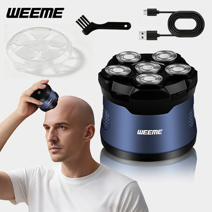 Electric 6D Head Shaver Men Magnetic Razor Wet+Dry Beard Hair Trimmer Waterproof