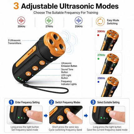 Outdoor Anti Bark Device Ultrasonic Dog Barking Control Stop Repeller Trainer