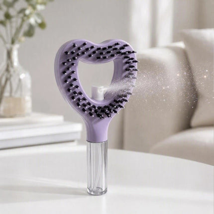 2-in-1 Heart-shaped Spray Hair Comb Scalp Massage Comb For Easy Hair Care