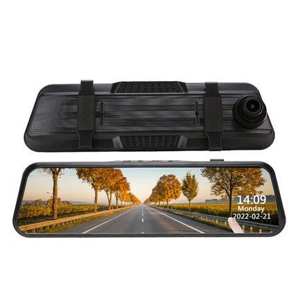 10 Inch Dash Camera Rear View Mirror Full HD 1080P Dual Lens Loop Recording Pro