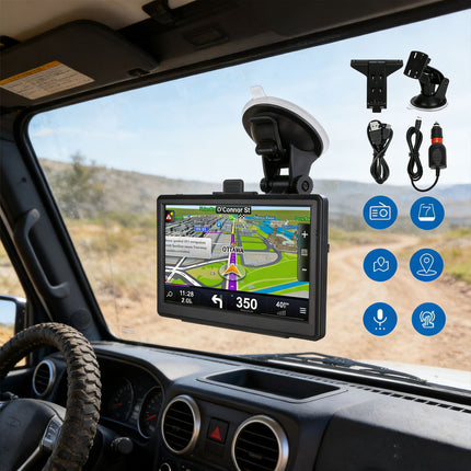 7'' Inch Portable Truck Car  Navigation Lifetime Free AU Map Updates Sat Nav