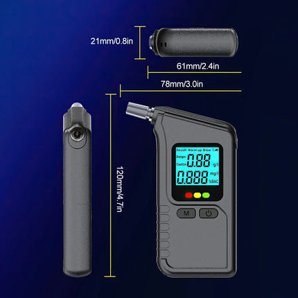 Breathalyzer Alcohol Tester Breath Test LCD Display Analyzer Tester Breathalyzer