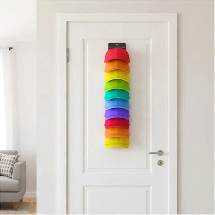2PCS Space Saving 10 Hat Organizer Rack for Baseball Caps Hat Storage Holder