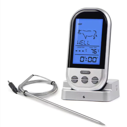 Large LCD Digital Meat Thermometer Kitchen BBQ Grill Oven Probe