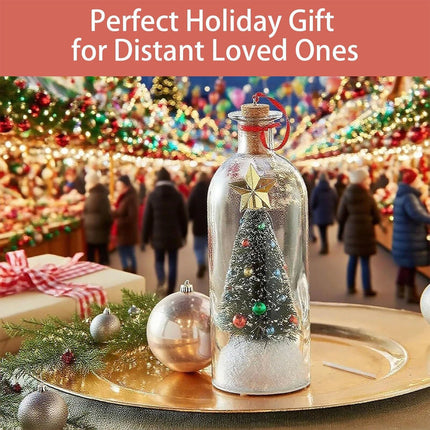 Christmas Tree - Record Christmas Message In A Bottle - Christmas Ornaments