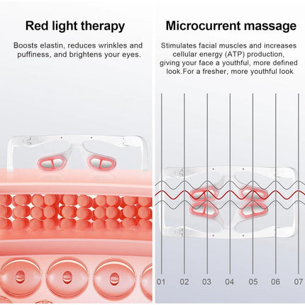 3D Eye Red Light Therapy Under-Eye Glasses for Removal Eye Wrinkles Dark Circles