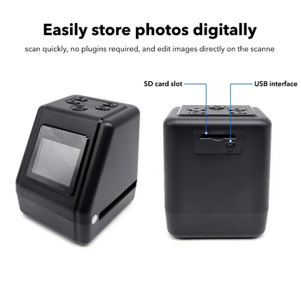 Film Scanner 35mm 110 Slide Negative Converter Photo Digital Image Viewer 2" LCD