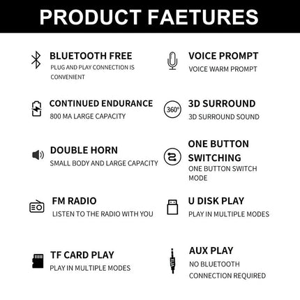 200W Portable Bluetooth Speaker IPX2 Waterproof Outdoor HIFI Pillar Speaker Subw