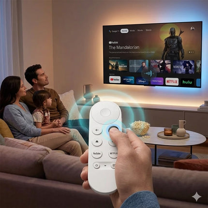 Google Chromecast Voice Remote Replacement - Plug & Play for Google TV Models