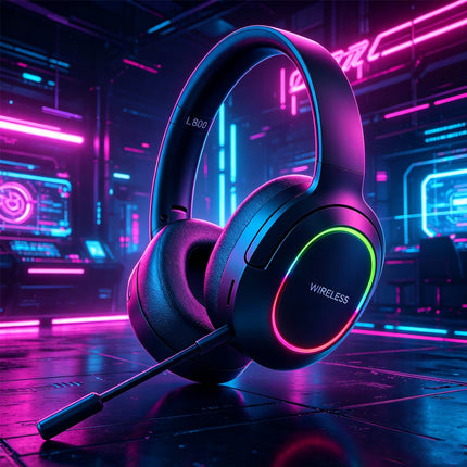 Wireless Gaming Headset Headphone with Microphone Volume for PS4 PS5 XBOX SWITCH