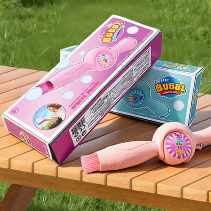 Colorful Smoke Bubble-Machine&Elastic Bubble Fog Wand,Fog Bubble-Machine Pink