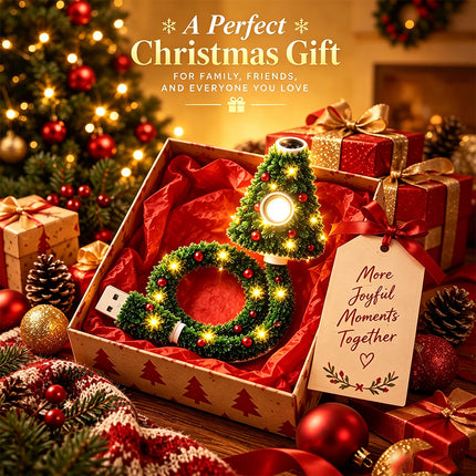 Christmas Projector Light Plug USB Christmas Tree Projector with 6 Festive Scene