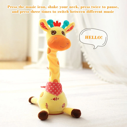 Giraffe Plush Toy With Fun Music And Dance Mode Plush Pet