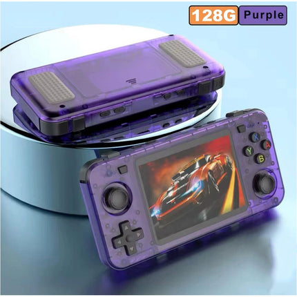 20000+ Games 3.5inch Portable Video Game Consoles Retro Handheld Console Purple 128G