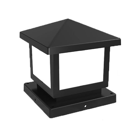 Solar Waterproof LED Post Cap Lights Outdoor Column Headlight Pillar Fence Light   （A）