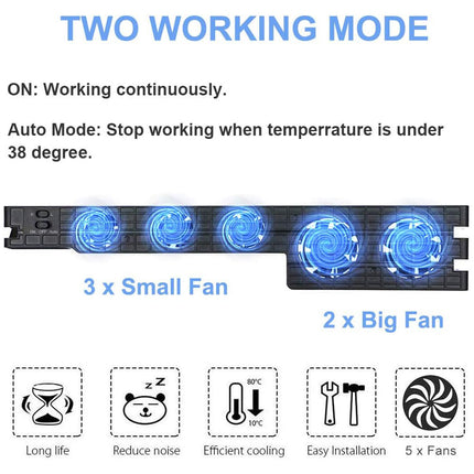 External Turbo Cooling Fan for Playstation  PS4 Pro Game Console