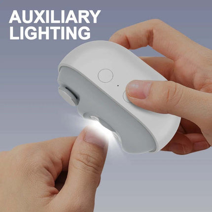Easy Multi-Function Electric Nail Clippers Glosrity Easyclip Smart Nail Clipper White