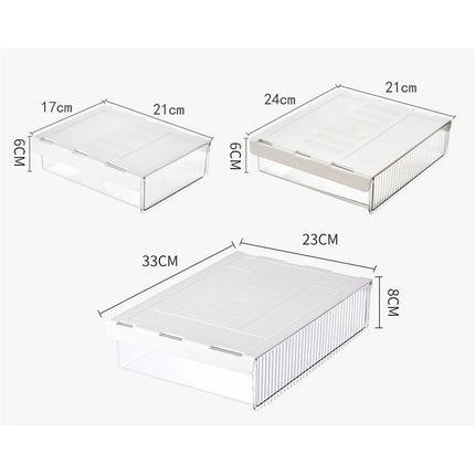 Multipurpose Under Desk Drawer Organizer Slide Buckle Desk Storage Drawer Home