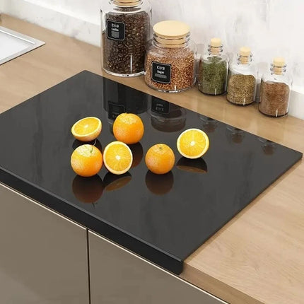 Black Acrylic Kitchen Cutting Board Non Slip Chopping Board Countertop