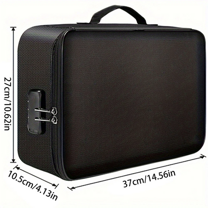 Waterproof Fireproof Safe Box Document Bag Organizer Cash Money File Storage Box