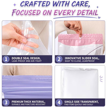 Large No-Pump 3D Vacuum Storage Bags Suitable for Bedding, Clothes, Travel