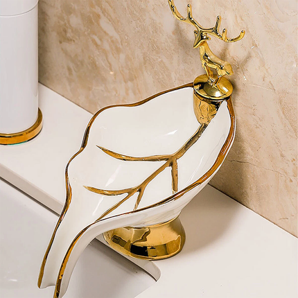 Soap Dish Holder with Drainage Non Slip Bathroom Kitchen SinkHome Storage Holder