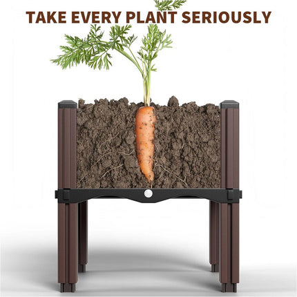 1Pcs Raised Garden Bed Planter Box Outdoor Herb Flower Vegetable Plastic Grow Pot