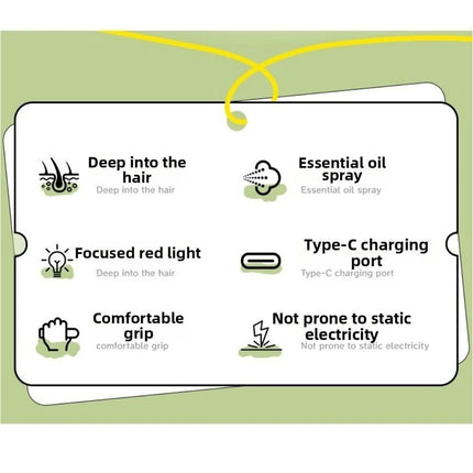 Electric Spray Air Cushion  Comb Self-Cleaning Anti-Tangle Electric Brush