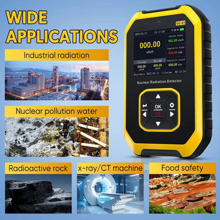 Geiger Counter Nuclear Radiation Detector - Radiation Dosimeter with LCD Display