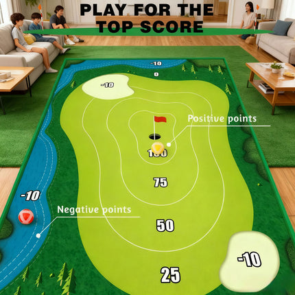 The Indoor Casual Golf Game Set Golf Hitting Mats Golf Putting Royale Golf Game