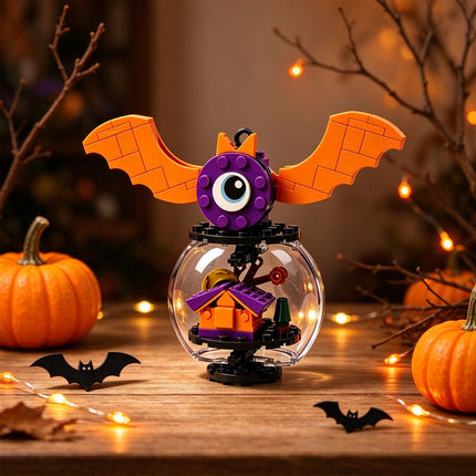 Halloween Building Blocks Ornament Glass Ball Pendant DIY Assembly Decoration Set