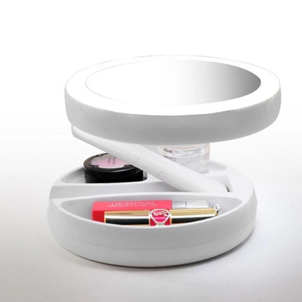 10X Magnifying Makeup Mirror With LED Light 360° Rotation Flexible Foldable NEW