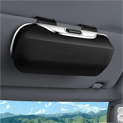 1 Pcs Auto Car Sun Glasses Holder Case Box Glasses Clip Visor Card Ticket Organizer