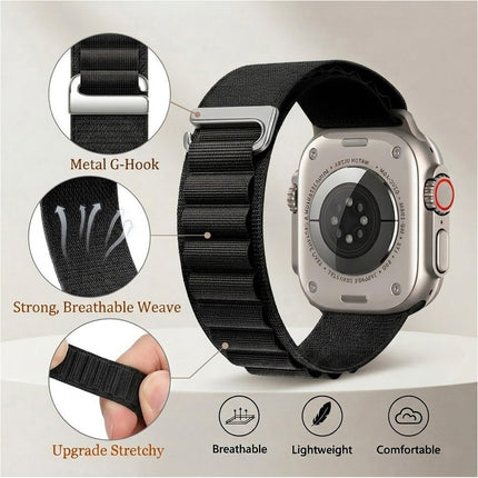 For Apple Watch iWatch Band Strap 9 8 7 6 SE 46mm 42mm 44mm SE Nylon Alpine